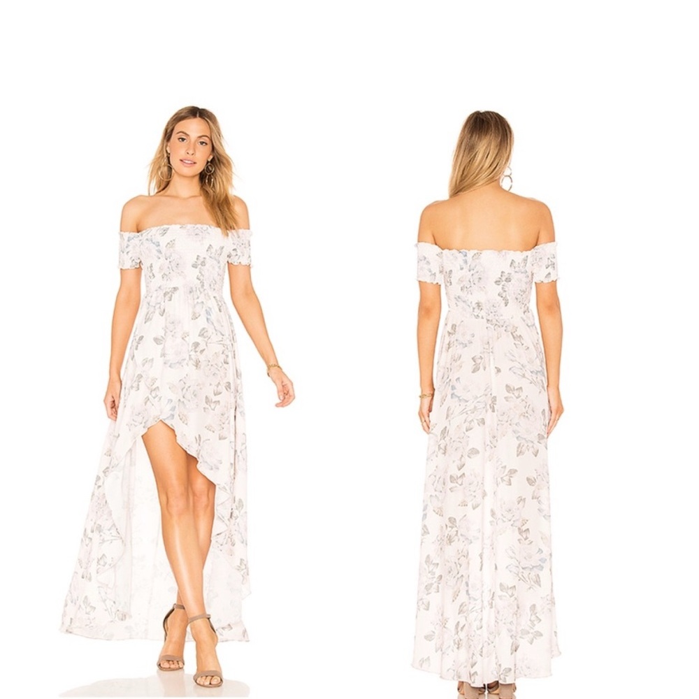 Show Me Your MuMu Floral Off-Shoulder Maxi Dress XS